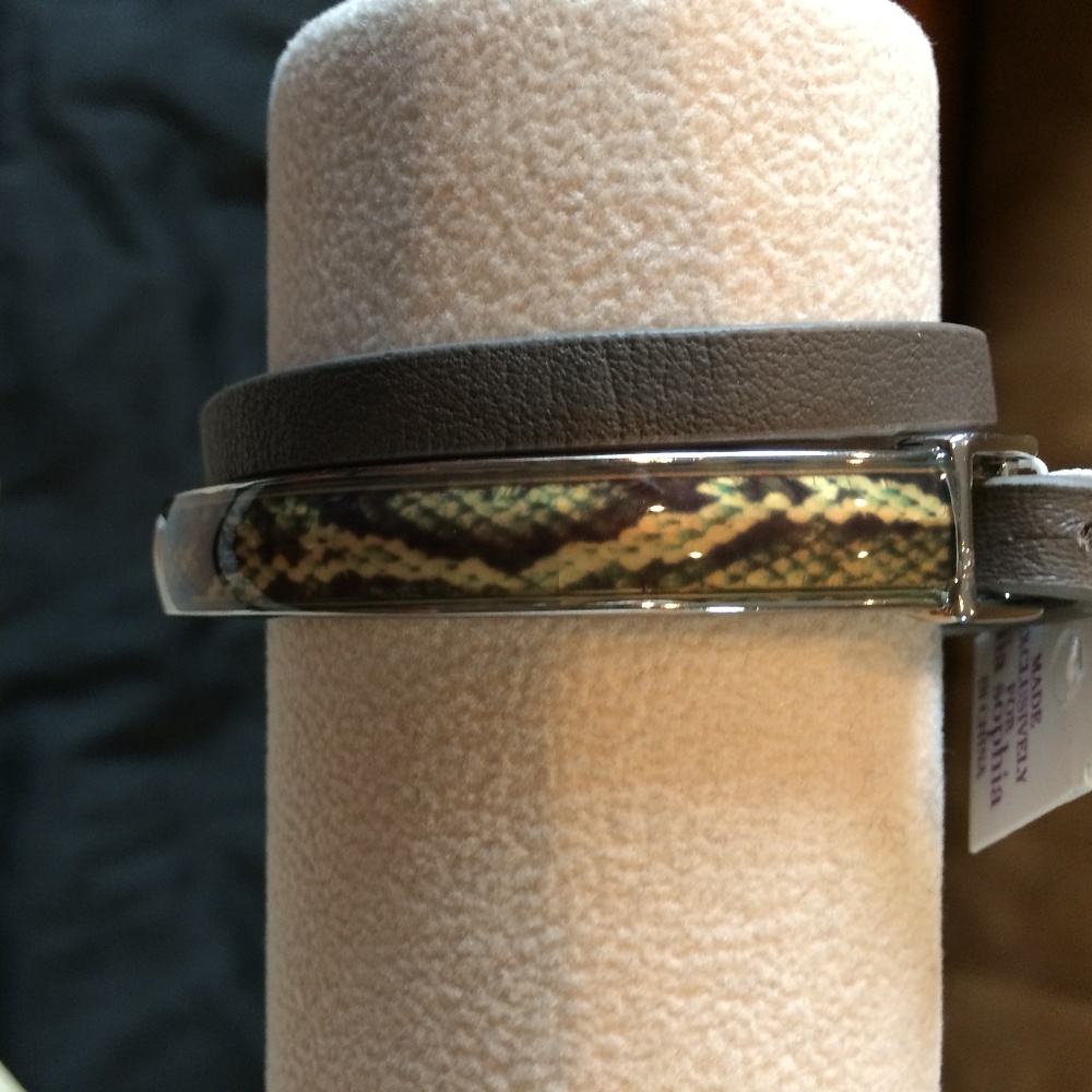 Lia Sophia Snake Skin wrap bracelet